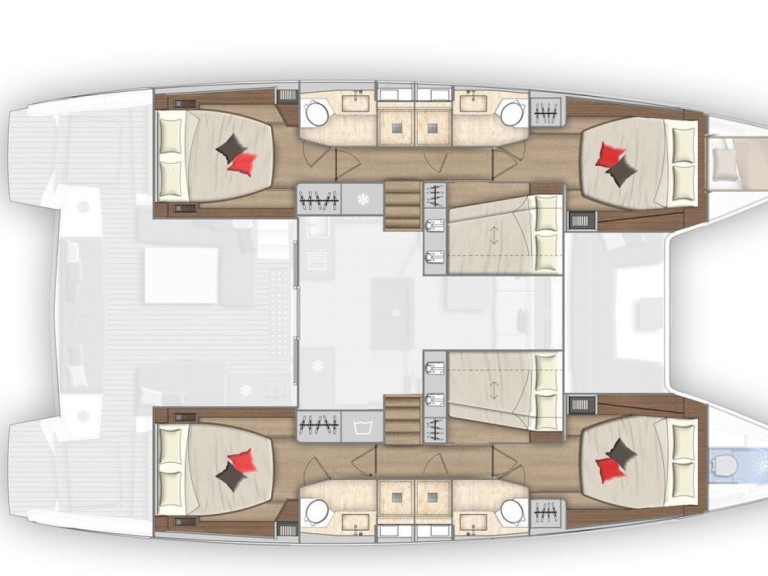 Hire Catamaran Lagoon with a boat licence