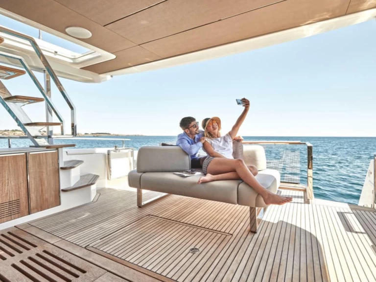 Prestige X60 charter bareboat or skippered in  Juan-les-Pins