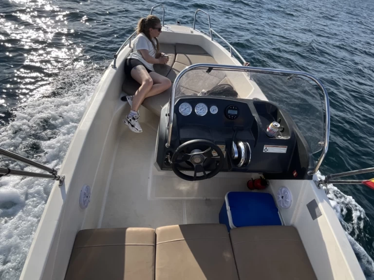 Quicksilver Activ 455 Open charter bareboat or skippered in  Palma de Mallorca