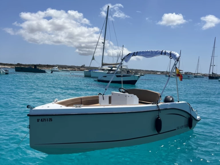 Hire Motorboat with or without skipper Silver Yacht La Savina