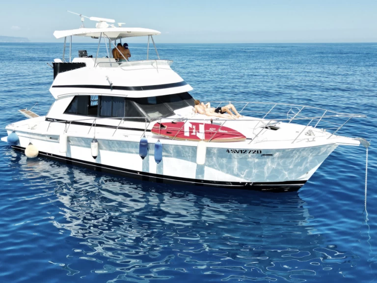 Riviera 43 open flybridge  charter bareboat or skippered in  Alassio