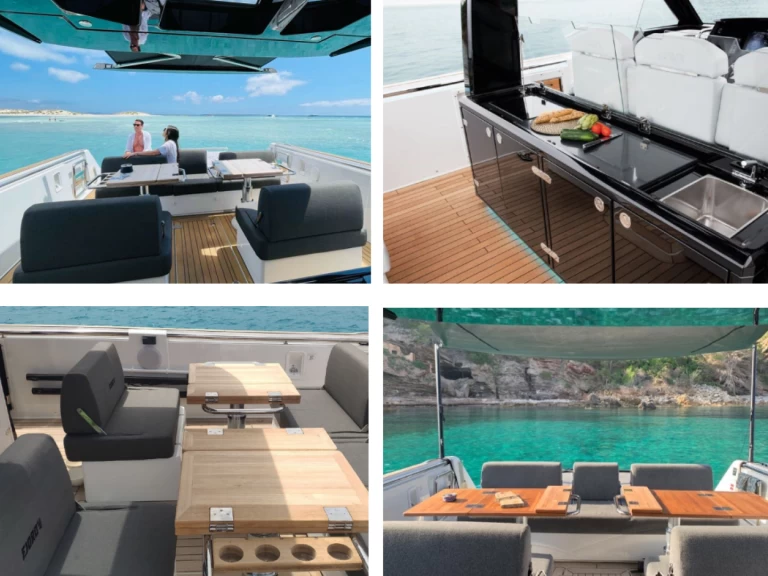 Yacht hire Ibiza Town cheap Fjord 44 Open