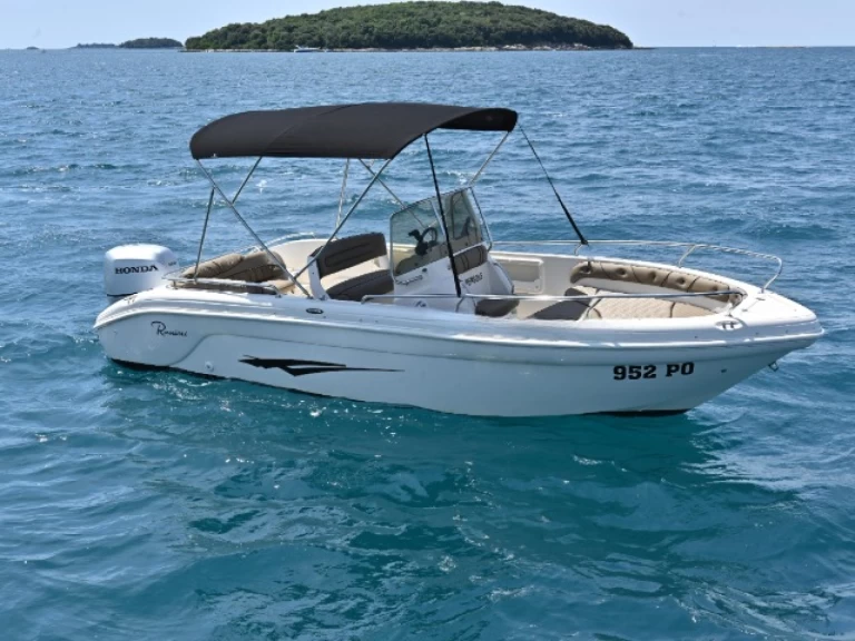 Ranieri Voyager 640 charter bareboat or skippered in  Funtana-Fontane
