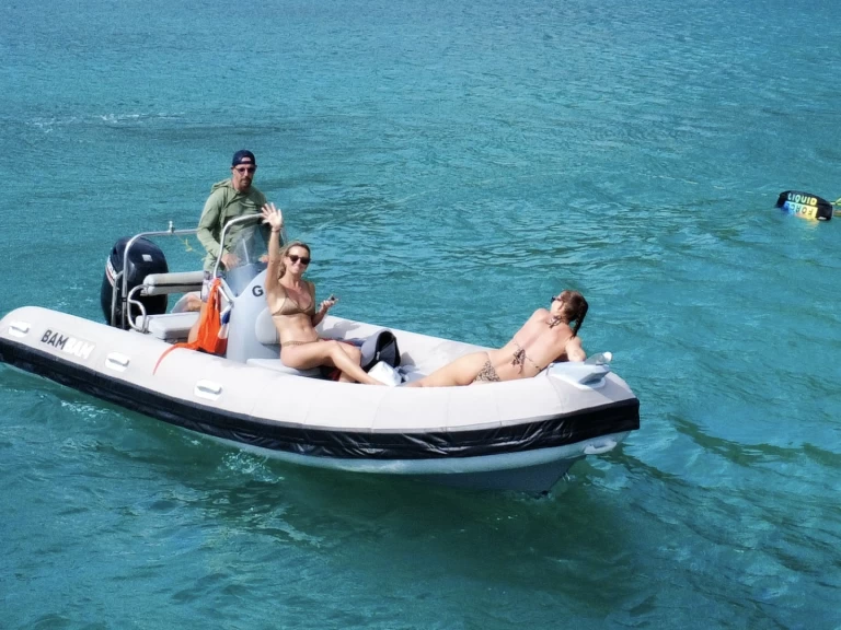 3D Tender Lux 550 charter bareboat or skippered in  Saint Martin