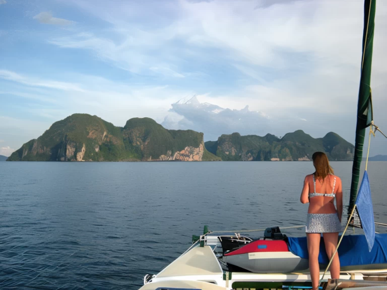 Hire Catamaran Wharram with a boat licence