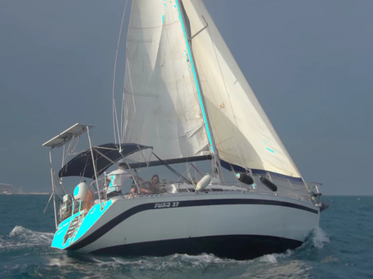 Dresport S.A Furia 37 charter bareboat or skippered in  Badalona