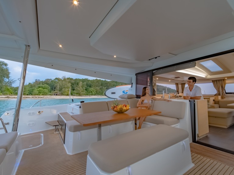 Fountaine Pajot Elba 45 charter bareboat or skippered in  Phuket Yacht Haven Marina