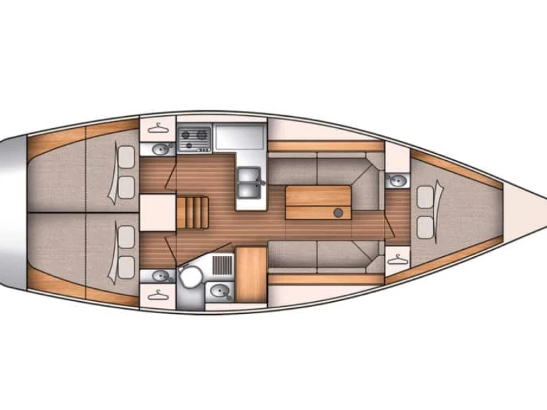 Hire Sailboat Bénéteau with a boat licence