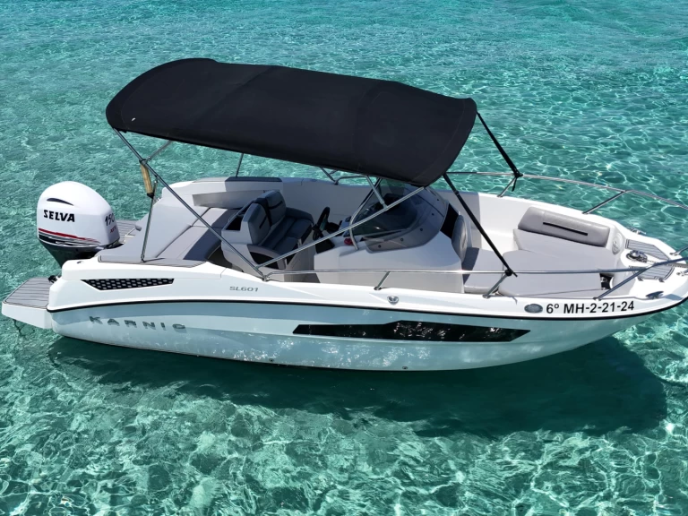 Karnic 601SL charter bareboat or skippered in  Ibiza Town