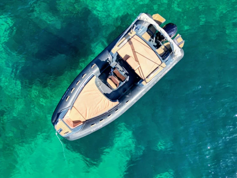 Almarine Almar 585 charter bareboat or skippered in  Marina Formentera