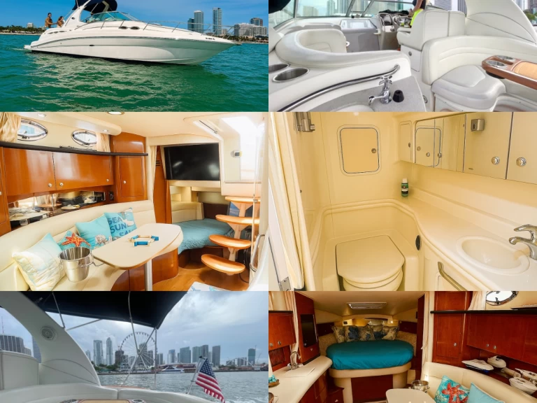 Motorboat hire in Miami - Sea Ray Sundancer 37