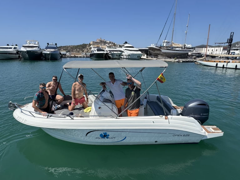 Hire Motorboat with or without skipper Pacific Craft Ibiza Town