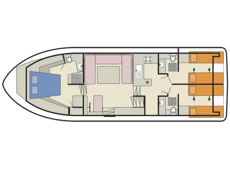 Hire Motorboat Le Boat with a boat licence