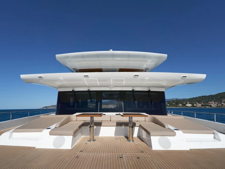  VisionF E-Cat 80 charter bareboat or skippered in  Diano Marina