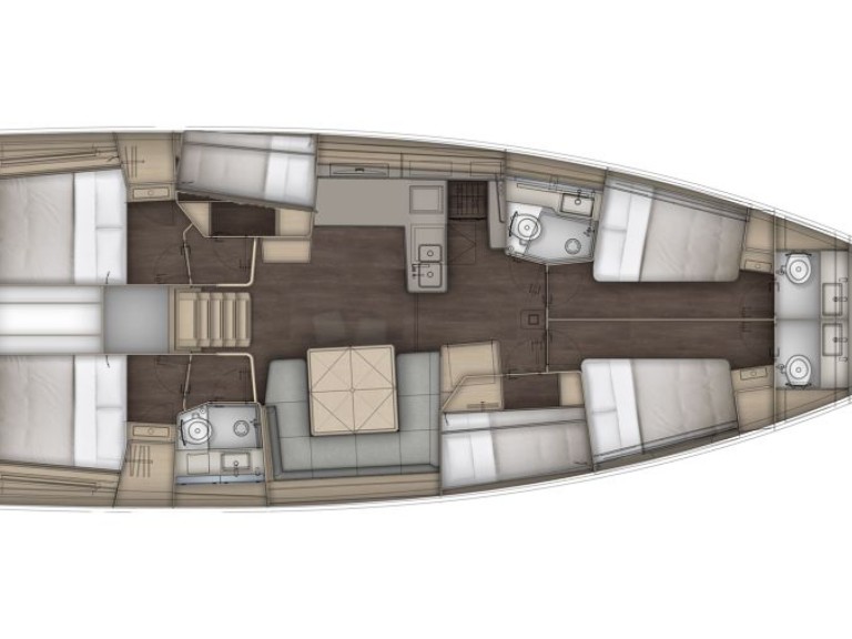 Yacht hire Seget Donji cheap Dufour 54 - 6 cab.