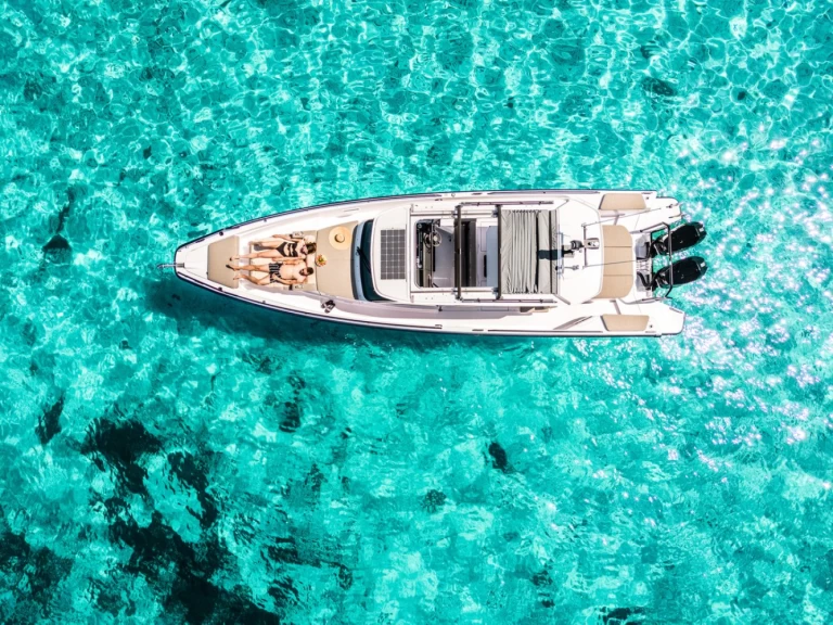 Axopar Axopar 37 Sun-Top charter bareboat or skippered in  Zaton