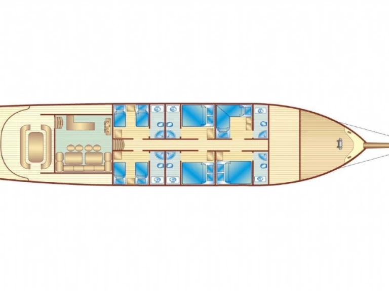 Hire Luxury Yacht with or without skipper Bibi Aysegul Gulet Bodrum harbour