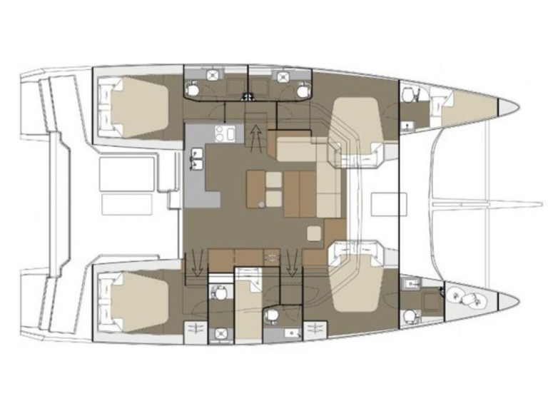 Catamaran hire in Sant Antoni de Portmany - Dufour Dufour 48