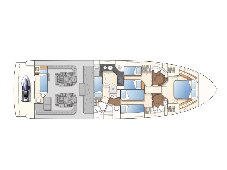 Ferretti Ferretti 550 charter bareboat or skippered in  Panjim