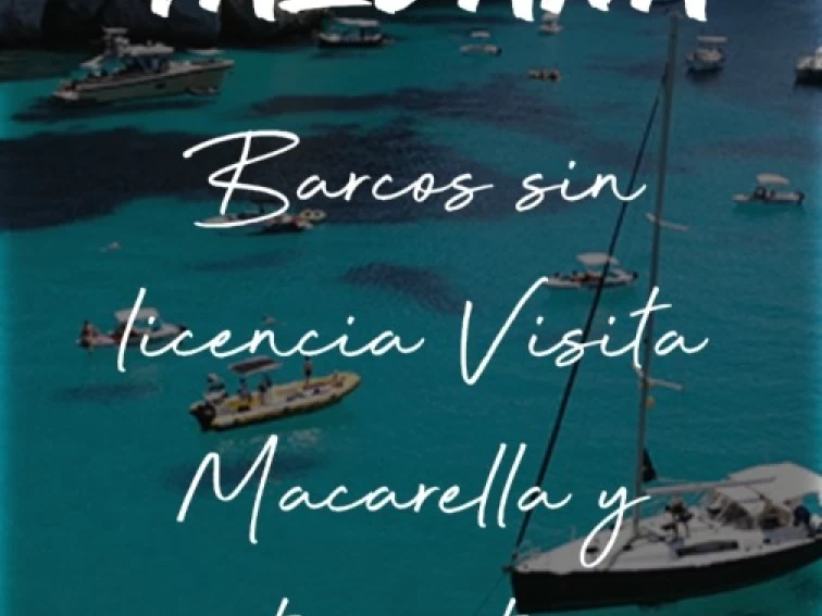 Hire Motorboat with or without skipper Compass Cala Galdana