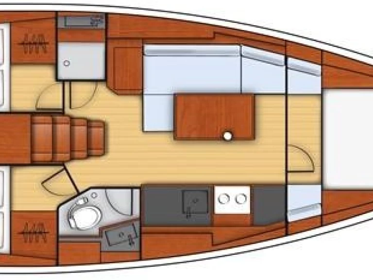 Hire Sailboat Bénéteau with a boat licence