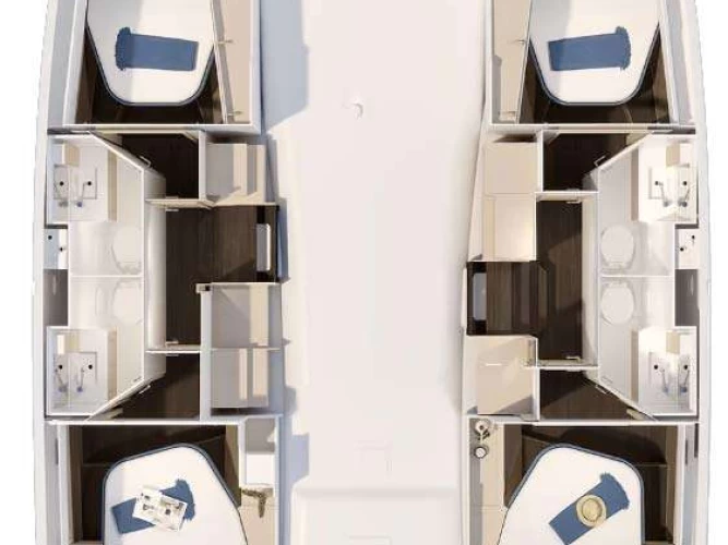 Catamaran hire in Pointe-à-Pitre - Fountaine Pajot FP 41