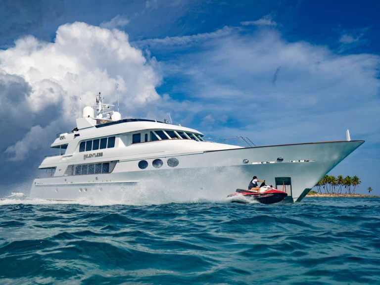 Trinity RELENTLESS charter bareboat or skippered in  Saint Martin