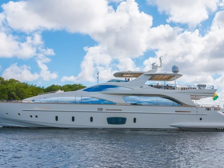 Azimut 105' Azimut charter bareboat or skippered in  Miami Beach