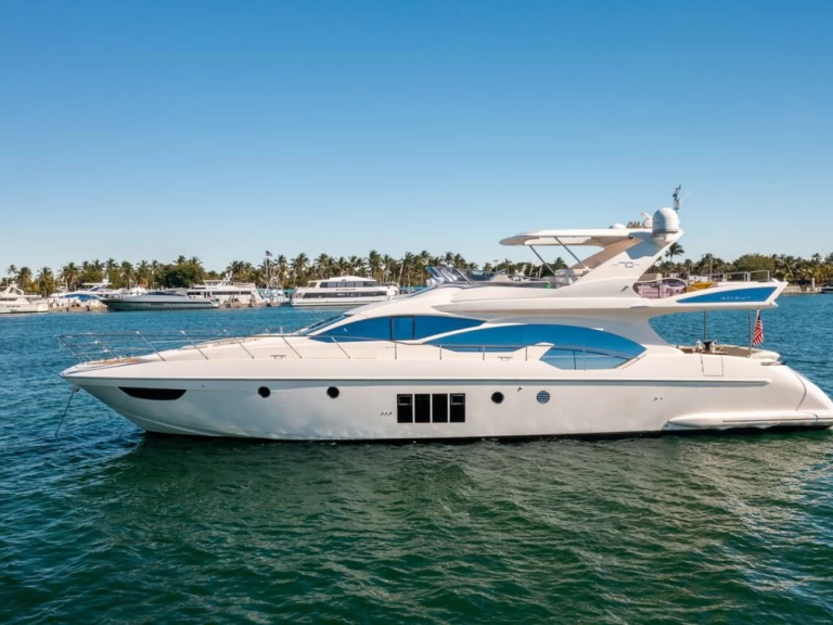 Azimut Azimut 70 charter bareboat or skippered in  Miami Beach