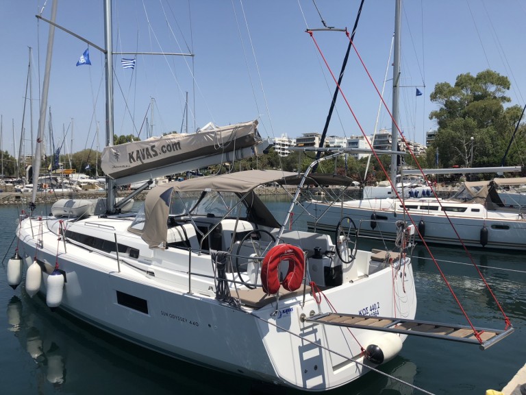 Jeanneau Sun Odyssey 440 charter bareboat or skippered in  Alimos