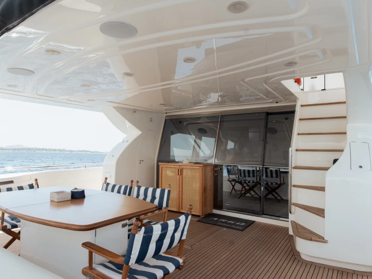 Hire Luxury Yacht Ferretti with a boat licence