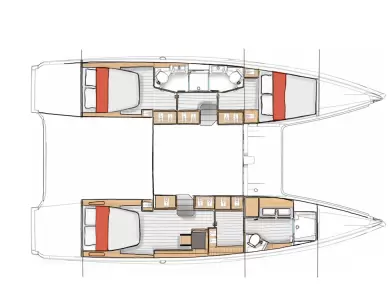 Catamaran hire in Canet-en-Roussillon - Excess Excess 13