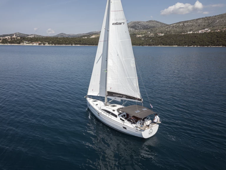 Elan Impression 45.1 charter bareboat or skippered in  Seget Donji