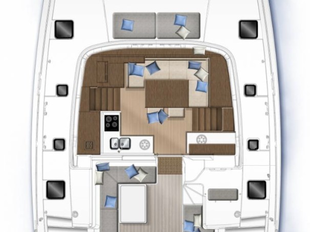 Yacht hire Bas du Fort cheap Lagoon 40