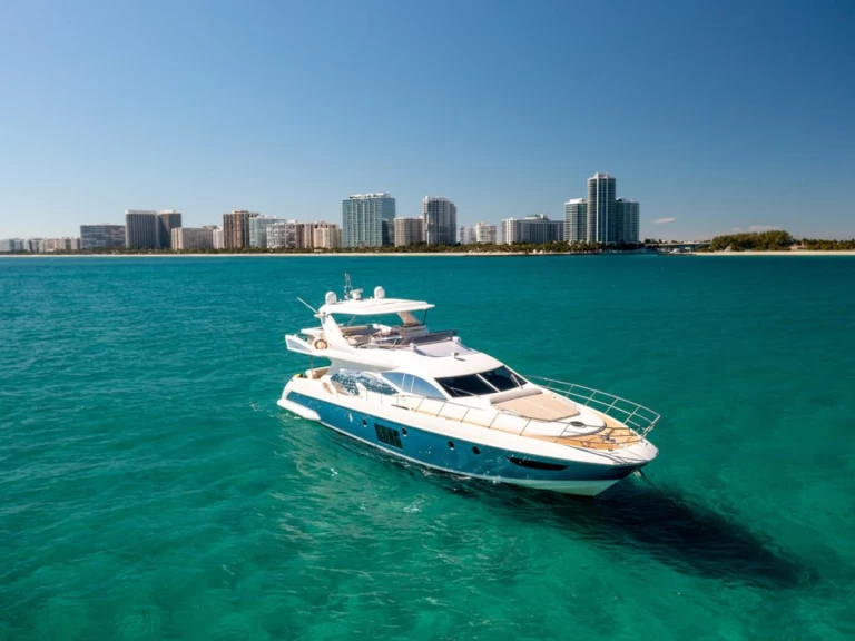 Azimut Azimut 70 charter bareboat or skippered in  Miami Beach