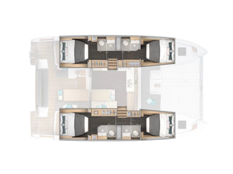 Hire Catamaran with or without skipper Lagoon Capo d'Orlando