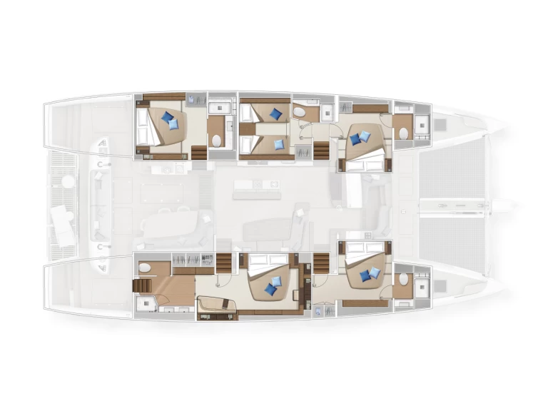 Hire Catamaran Lagoon with a boat licence