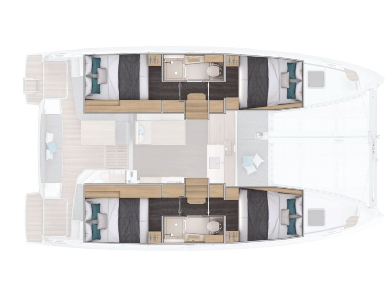 Hire Catamaran with or without skipper Lagoon Furnari