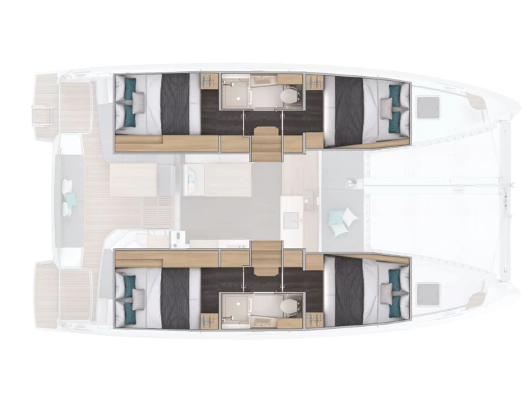 Hire Catamaran with or without skipper Lagoon Furnari