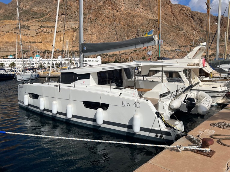 Fountaine Pajot Isla 40 charter bareboat or skippered in  Sant Antoni de Portmany