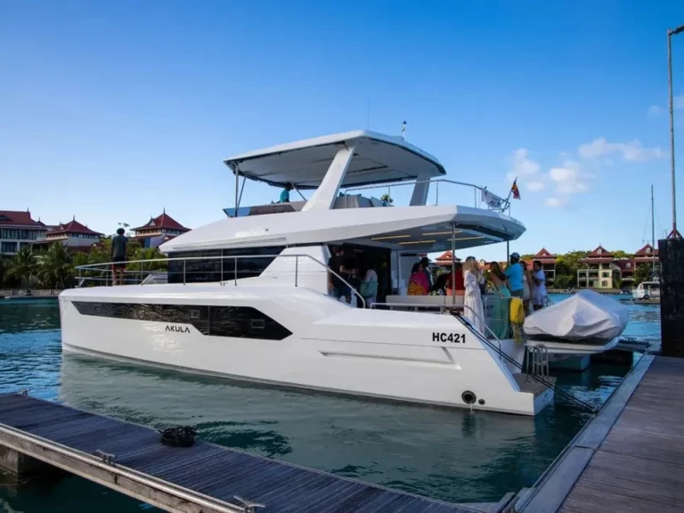 Leopard Leopard 53 Powercat charter bareboat or skippered in  Eden Island