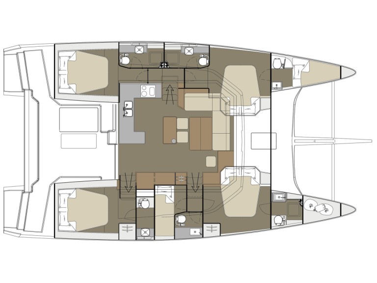 Catamaran hire in Piraeus - Dufour Dufour Catamarans 48 Sail