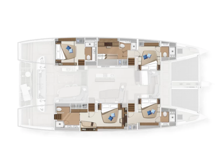 Hire a Lagoon Lagoon Sixty 5 Owner's Version Olbia