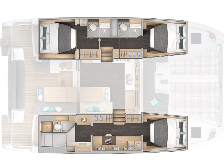 Yacht hire Kaštela cheap Lagoon 43