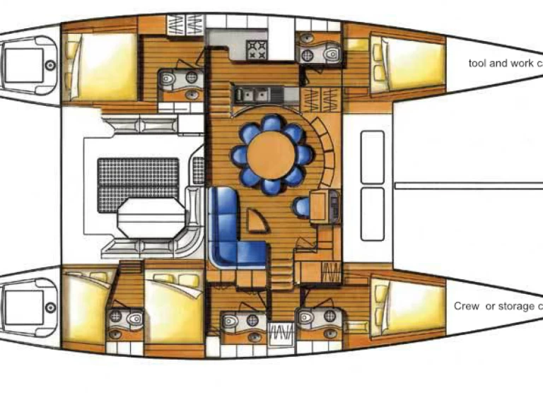 Hire Catamaran with or without skipper Lagoon Papeete