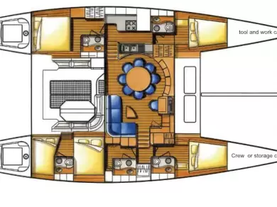 Hire Catamaran with or without skipper Lagoon Papeete
