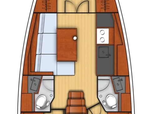 Hire Sailboat Bénéteau with a boat licence