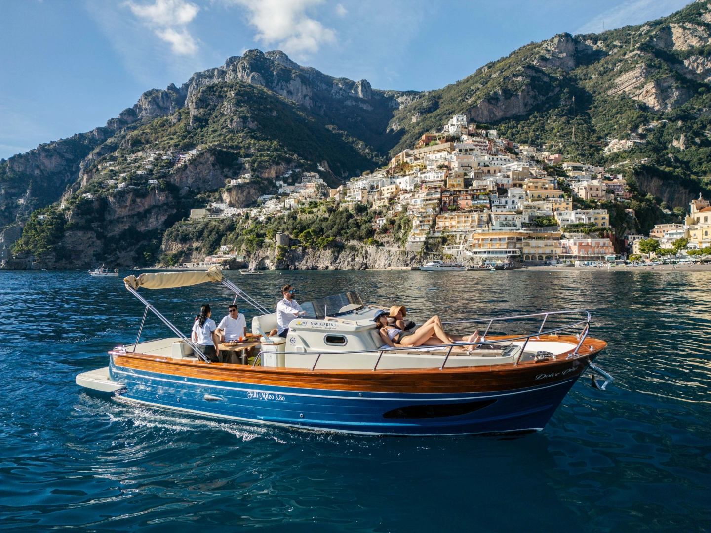 Motorboat hire in Salerno - fratelli mileo Gozzo Campano Sport Cruiser 