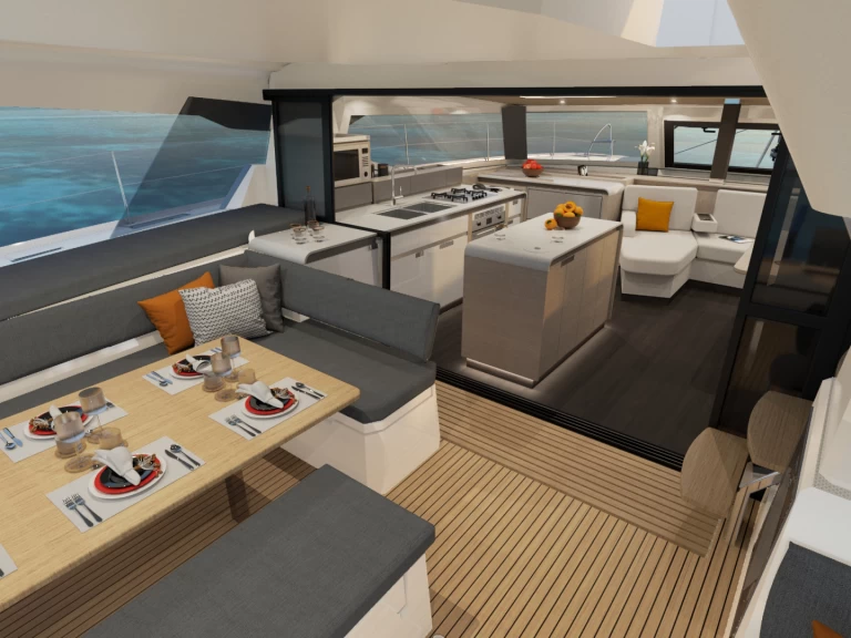 Catamaran hire in Adámas - Fountaine Pajot Aura 51