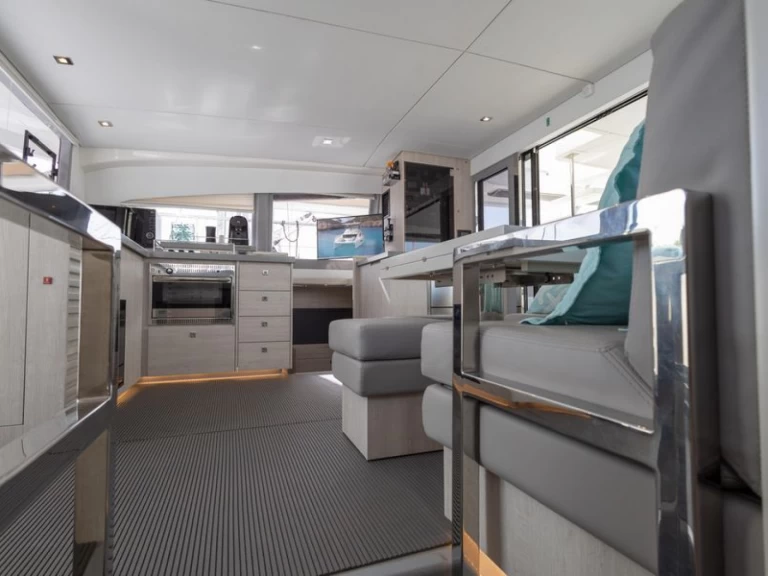 Leopard Leopard 43 Power Cat Full Equipe charter bareboat or skippered in  Sant Antoni de Portmany